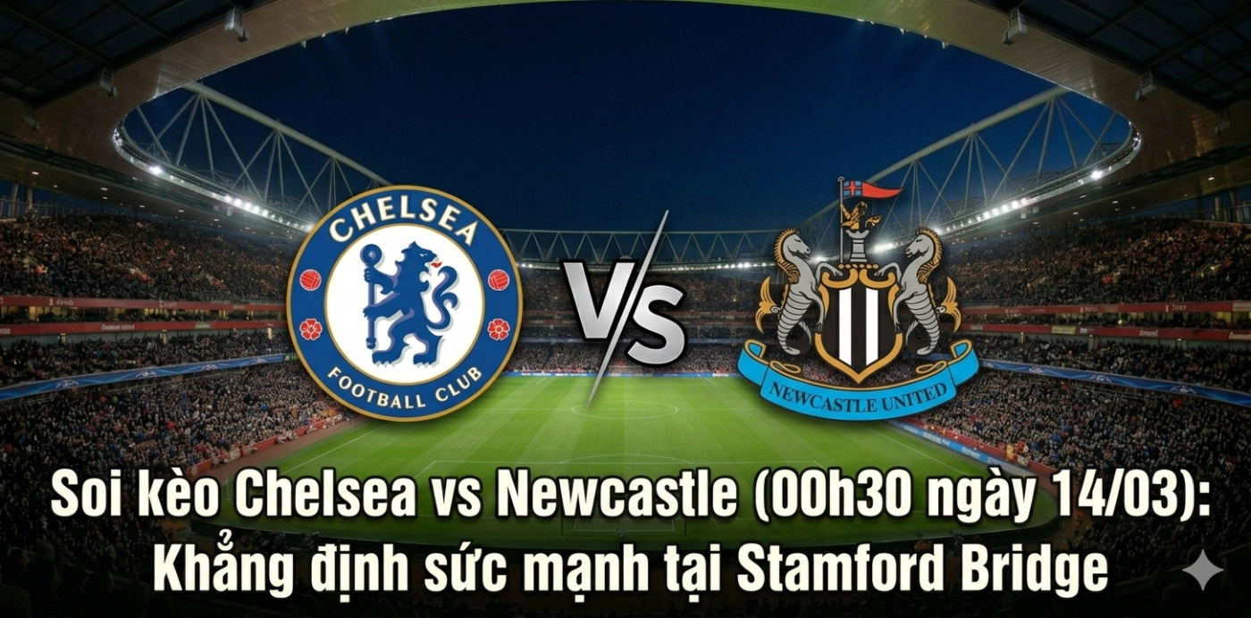 Soi kèo Chelsea vs Newcastle (00h30 ngày 14/03): Khẳng định sức mạnh tại Stamford Bridge