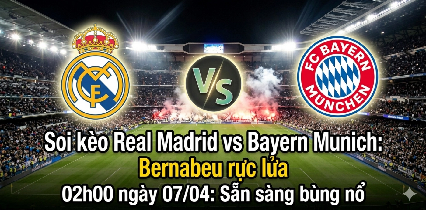 Soi kèo Real Madrid vs Bayern Munich 02h00 ngày 07/04: Bản lĩnh “Nhà vua”